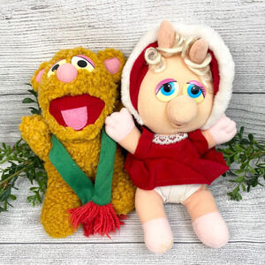 VINTAGE 1987 Jim Henson Baby Muppet Plush Set